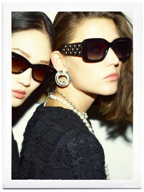 chanel large sunglasses|chanel sunglasses with on top.